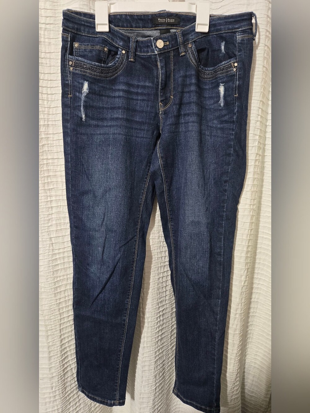 White House Black Market | Girlfriend Dark Wash Jeans Womens 6